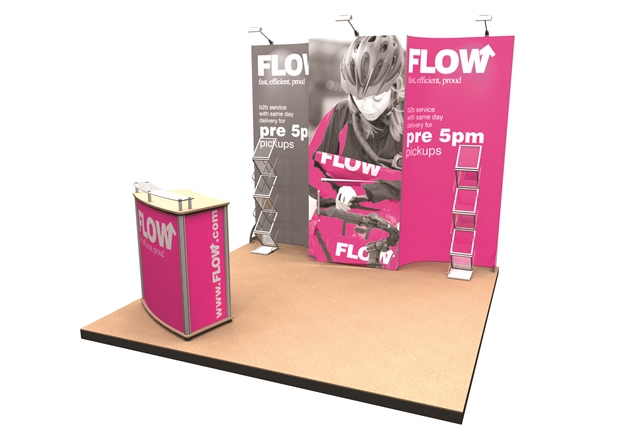 Open 3x3 exhibition stand idea