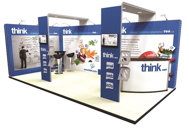 Two wall 6 x 3m exhibition stand example