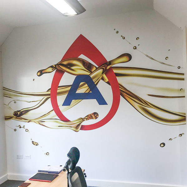 Custom printed wallpaper and wall graphics for offices