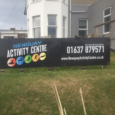 New signage for Newquay Activity Centre