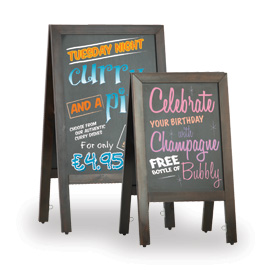 Traditional freestanding chalkboard